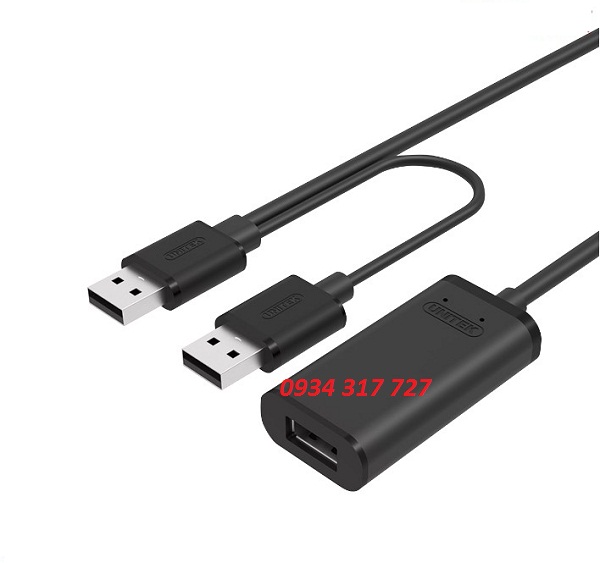 Cáp USB nối dài 2.0 20m extension unitek (Y279)